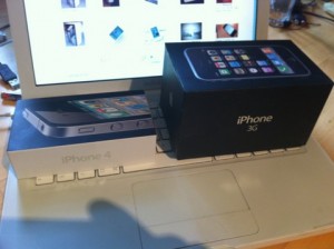 Packungsvergleich (3G und 4) Die neue Packung ist genau halb so groß
